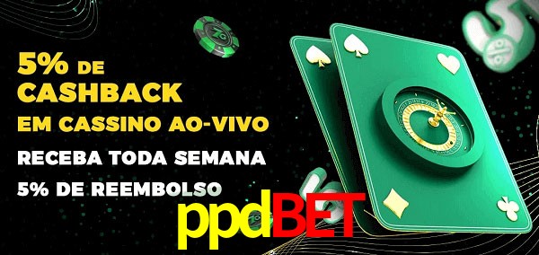 Promoções do cassino ao Vivo ppdbet